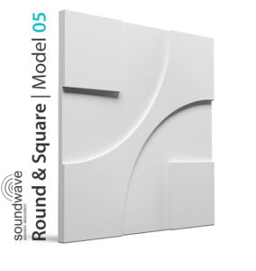 Panouri decorative 3D - Model Round & Square - Ipsos - 60 x 60 cm