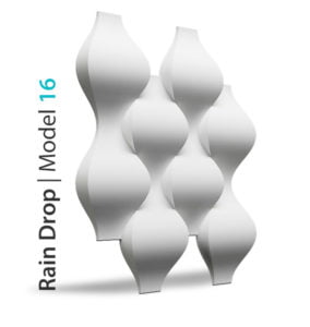 Panouri decorative 3D - Model Rain Drop - Ipsos - 67 x 75 cm