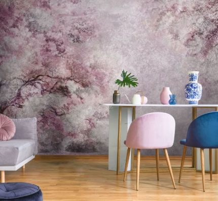 Tapet Sanctuary Pink - Vinil - 100 x 300 cm