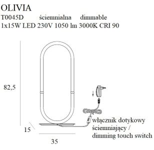 VEIOZA - OLIVIA T0045D - AURIU - LED