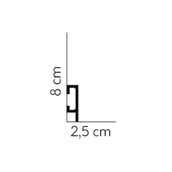 Brau LED din polimer rigid MARDOM QL019 - 200x8x2,5 cm