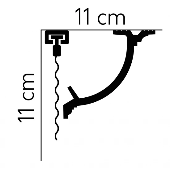Scafa din polimer rigid MARDOM QL027 - 200x11x11 cm